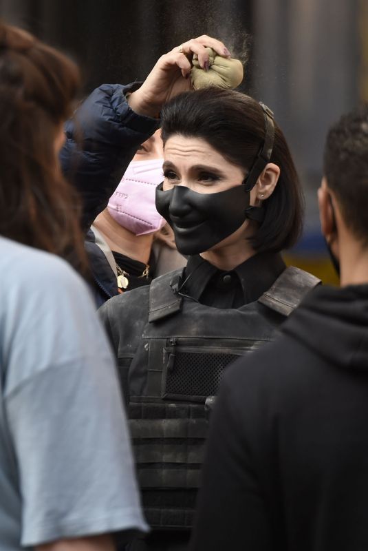 GEMMA ARTERTON on the Set Culprits in Manchester 03/24/2022