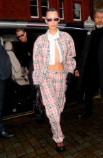 GIGI and BELLA HADID Arrives at Burberry Fashion Show in London 03/11/2022