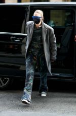 GIGI HADID Arrives at Costes Hotel in Paris 03/01/2022