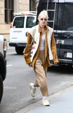 GIGI HADID Arrives at Ralph Lauren Fashion Show at Museum of Modern Art in New York 03/22/2022