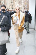 GIGI HADID Arrives at Ralph Lauren Fashion Show at Museum of Modern Art in New York 03/22/2022