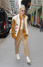 GIGI HADID Arrives at Ralph Lauren Fashion Show at Museum of Modern Art in New York 03/22/2022