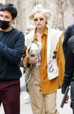 GIGI HADID Arrives at Ralph Lauren Fashion Show at Museum of Modern Art in New York 03/22/2022