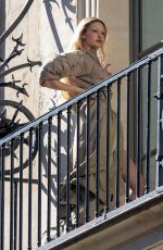 GIGI HADID at a Photoshoot at Costes Hotel in Paris 02/28/2022