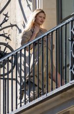 GIGI HADID at a Photoshoot at Costes Hotel in Paris 02/28/2022