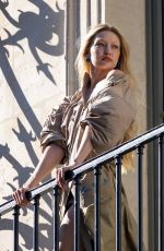GIGI HADID at a Photoshoot at Costes Hotel in Paris 02/28/2022