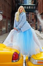 GIGI HADID at a Photoshoot in New York 03/30/2022