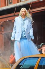 GIGI HADID at a Photoshoot in New York 03/30/2022