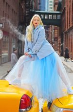 GIGI HADID at a Photoshoot in New York 03/30/2022