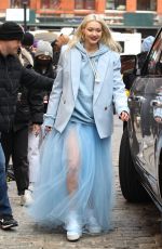 GIGI HADID at a Photoshoot in New York 03/30/2022