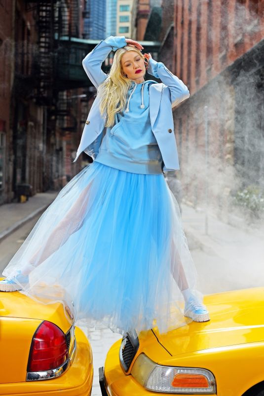 GIGI HADID at a Photoshoot in New York 03/30/2022