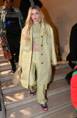 GIGI HADID Leaves Off-White Show at Paris Fashion Week 02/28/2022