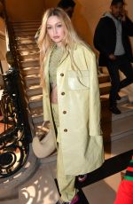 GIGI HADID Leaves Off-White Show at Paris Fashion Week 02/28/2022