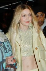 GIGI HADID Leaves Off-White Show at Paris Fashion Week 02/28/2022
