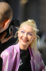 GIGI HADID on the Set of a Commercial in New York 03/21/2022