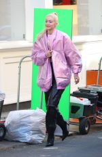 GIGI HADID on the Set of a Commercial in New York 03/21/2022