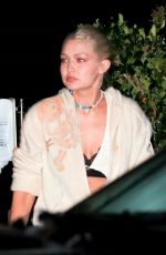 GIGI HADID Out for Dinner at Nobu in Malibu 03/25/2022