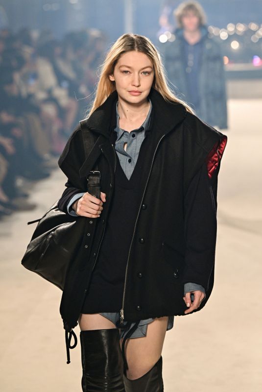 GIGI HADID Walks Runway at Isabel Marant Gashion Show in Paris 03/03/2022