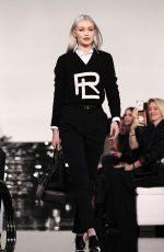 GIGI HADID Walks Runway at Ralph Lauren Fall 2022 Show in New York 03/22/2022