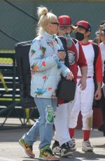 GWEN STEFANI and Gavin Rossdale at a Baseball Game 03/06/2022