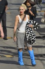GWEN STEFANI Arrives at Jimmy Kimmel Live! 03/24/2022