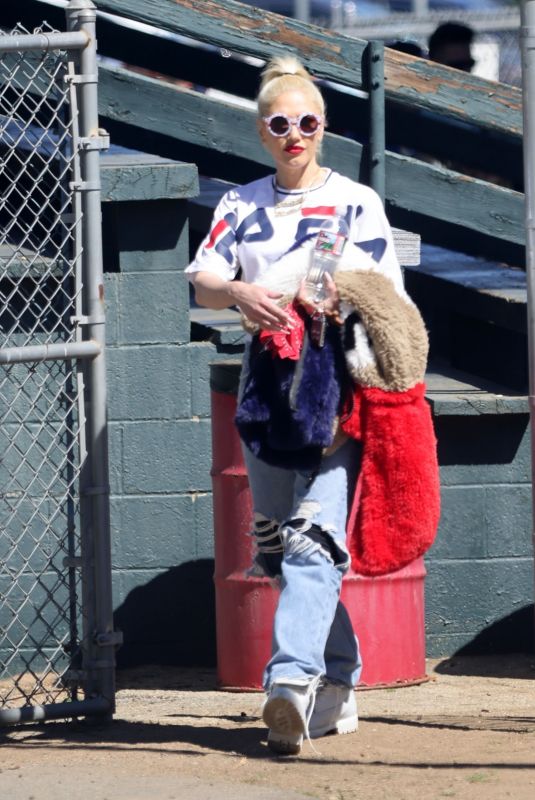GWEN STEFANI at Her Son