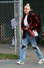 GWEN STEFANI in Ripped Denim Out in Los Angeles 03/21/2022