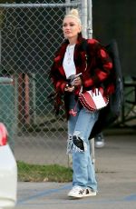 GWEN STEFANI in Ripped Denim Out in Los Angeles 03/21/2022