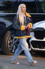 GWEN STEFANI in Ripped Denim Out in Studio City 03/24/2022