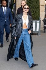 HAILEY BIEBER Leaves Her Hotel in Paris 03/05/2022