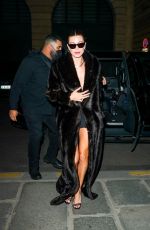HAILEY BIEBER Leaves Hotel de Crillon in Paris 03/04/2022