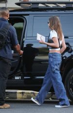 HAILEY BIEBER Leaves Photoshoot at Milk Studios in Los Angeles 03/24/2022