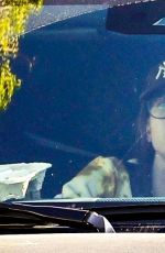 HAILEY BIEBER Out Driving in Berverly Hills 03/18/2022