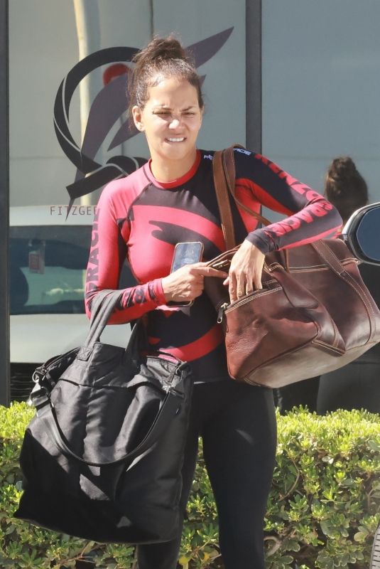 HALLE BERRY Arrives at Jiu-Jitsu Class in Los Angeles 03/01/2022