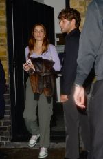 HANA CROSS Leaves Chiltern Firehouse in London 03/12/2022