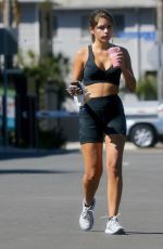 HANNHA ANN SLUSS Out for Smoothie After Workout in West Hollywood 03/08/2022