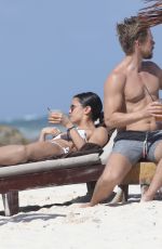 HAYLEY ERBERT and Derek Hough at a Beach in Tulum 03/22/2022