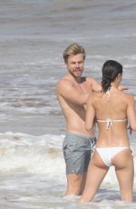 HAYLEY ERBERT and Derek Hough at a Beach in Tulum 03/22/2022