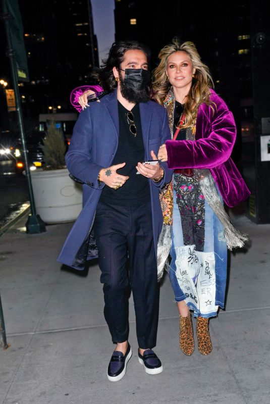 HEIDI KLUM and Tom Kaulitz Night Out in New York 03/11/2022