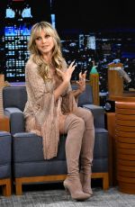 HEIDI KLUM at Tonight Show Starring Jimmy Fallon 03/12/2022