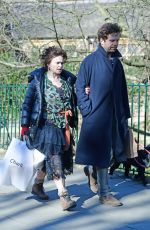 HELENA BONHAM CARTER and Rye Dag Holmboe Out in London 02/27/2022