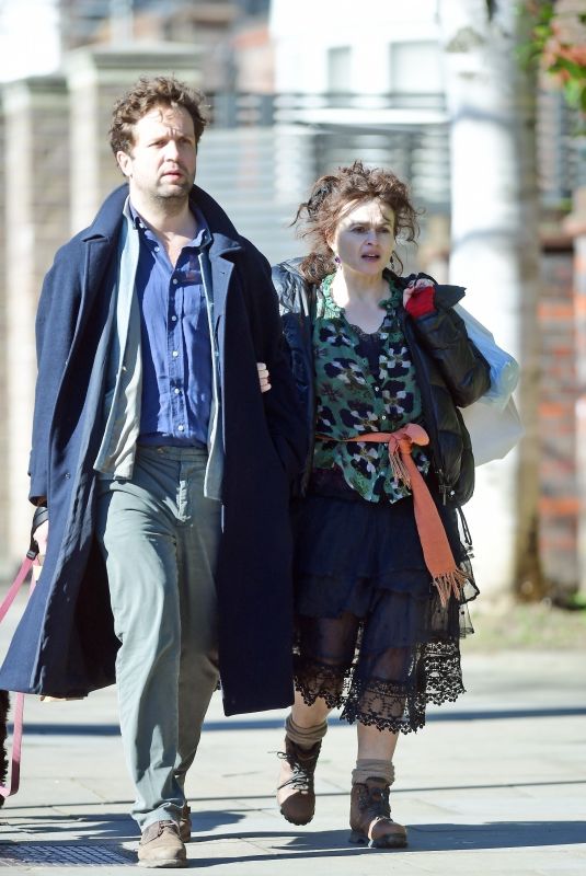 HELENA BONHAM CARTER and Rye Dag Holmboe Out in London 02/27/2022