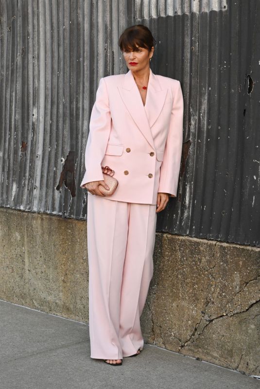 HELENA CHRISTENSEN at Alexander McQueen Fashion Show in New York 03/15/2022