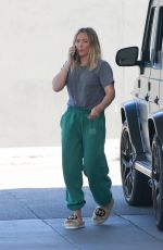 HILARY DUFF at a Gas Station in Studio City 03/20/2022
