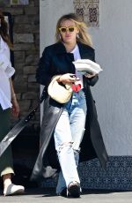 HILARY DUFF in Ripped Denim at  Casa Vega in Sherman Oaks 03/11/2022