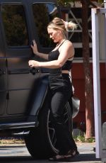 HILARY DUFF Out and About in Los Angeles 03/17/2022