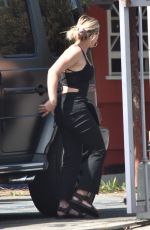 HILARY DUFF Out and About in Los Angeles 03/17/2022