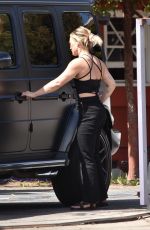HILARY DUFF Out and About in Los Angeles 03/17/2022