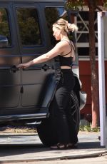 HILARY DUFF Out and About in Los Angeles 03/17/2022