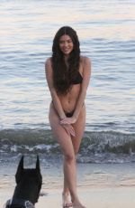 HOLLY SCARFONE in Bikini at a Beach in Malibu 02/28/2022